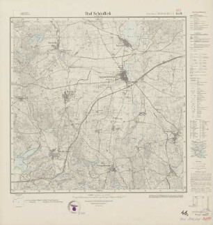 3053 (alte Nr.: 1559) Bad Schönfließ in der Neumark, Meßtischblatt (4cm - Karte)
