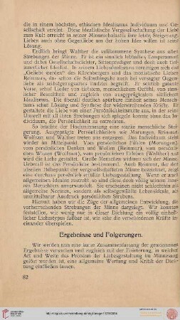Ergebnisse und Folgerungen