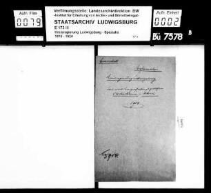 Bau eines Fernsprechgestängs zwischen Obertürkheim und Uhlbach