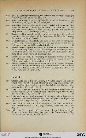 Bestecke (Nr. 696-751)