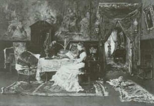Pariser Interieur (Studie: Lesende Frau)