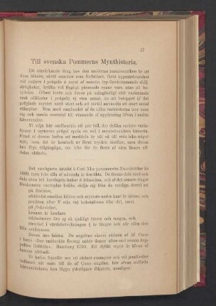 Till svenska Pommerns Mynthistoria