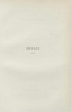 Indice dei Capitoli.