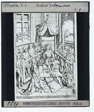 Meister E. S., Das Salomonische Urteil (L. 7) (Stich)