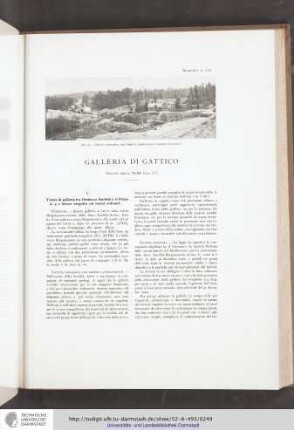 Monografia sulla galleria di Gattico