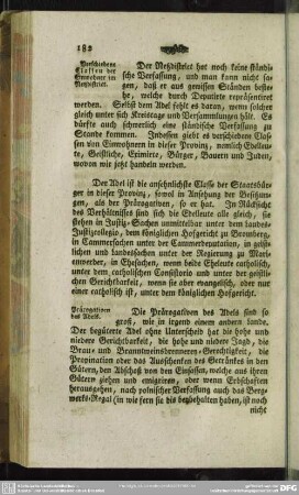 Verschiedene Classen der Einwohner im Netzdistrict