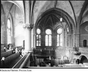 Leipzig-Lindenau. Nathanaelkirche. Innenansicht