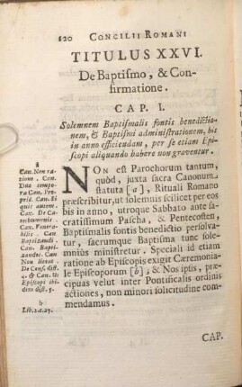 Titulus XXVI. De Baptismo, & Confirmatione.
