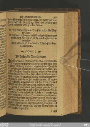 (CVIII.) Die bestraffte Verrätherey.