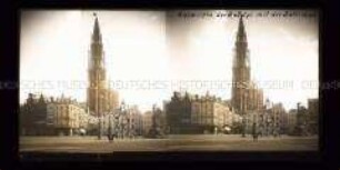 Großer Marktplatz mit Liebfrauenkirche und Brabo-Brunnen, Amsterdam