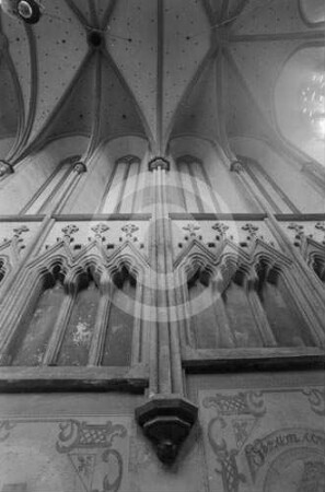 Wandgliederung und Gewölbe in der Schlosskapelle in Ratibor