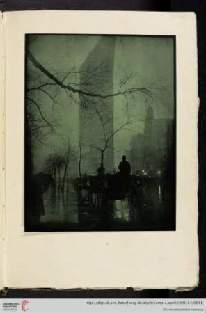 [Eduard J. [Jean] Steichen, VIII. The Flatiron—Evening, three-color halftone reproduction]