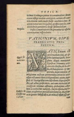 Vaticinium, Sive Praedicatio Prophetica.