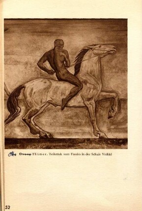 Otto Thämer. Teilstück vom Fresko in der Schule Veddel