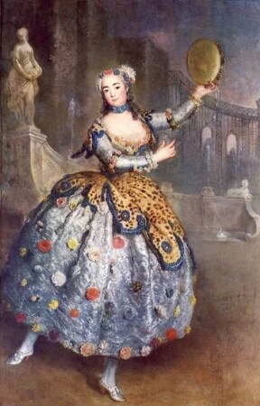 ANTOINE PESNE, UM 1745: DIE TÄNZERIN BARBARA CAMPANINI GEN. BARBARINA
