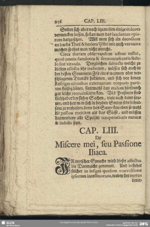 Cap. LIII. De Miscere mei, seu Passione Iliaca