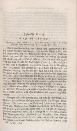 1-20 Exegetische Theologie