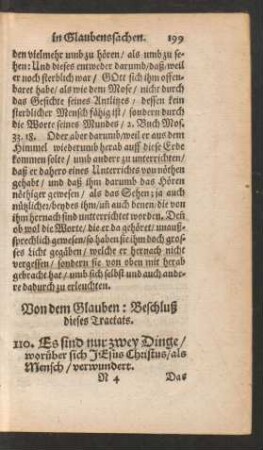 Von dem Glauben: Beschluß dieses Tractats.