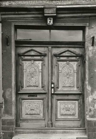 Haldensleben. Gröperstraße 7, Wohnhaus (1641), Haustür