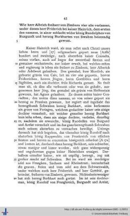 Wie herr Albrich freiherr von Zimbern vier sön verlassen...