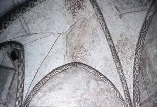 Christus in der Mandorla mit umgebenden Evangelistensymbolen und Heiligen (Majestas Domini)