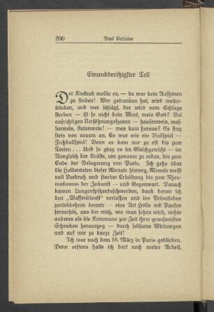 Einunddreißigster Teil