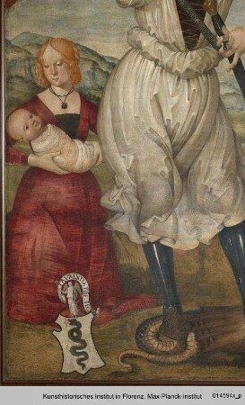 Erzengel Michael mit Stifterin