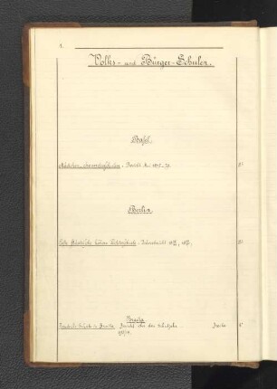 Volks- und Bürger-Schulen