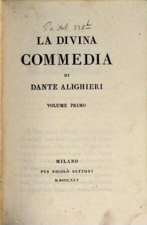 La divina commedia, 1