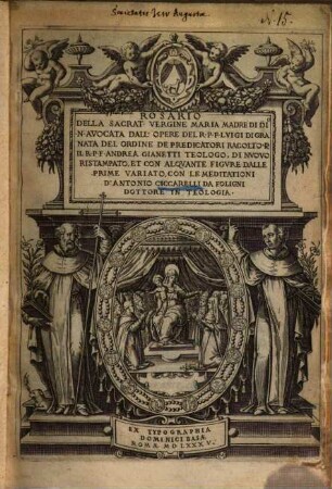 Rosario della sacrat. vergine Maria ...