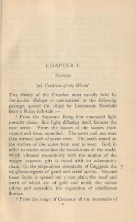 Chapter I. Nature
