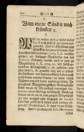 122-130, V. Wenn meine Sünd´n mich kräncken