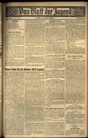 Zweite Ausgabe vom Mittwoch, den 14. September 1932.