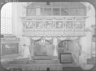 Jänkendorf-Ullersdorf (Waldhufen-Ullersdorf). Georgskirche (17. Jh., Anbau 1720). Inneres
