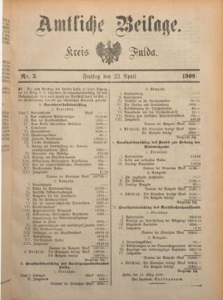 3: Beilage vom Freitag, 23. April 1909