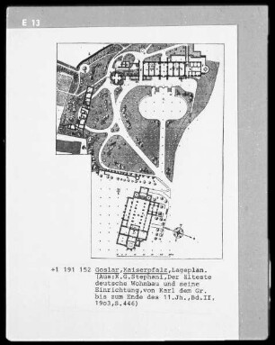 Die Kaiserpfalz in Goslar: Lageplan