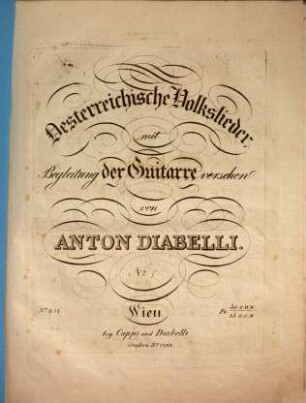 Oesterreichische Volkslieder : mit Begleitung der Guitarre versehen, 5. Entschuldigung