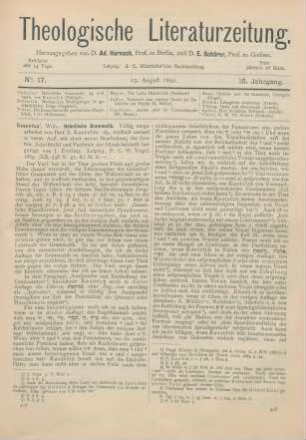417-419 [Rezension] Gesenius, Wilhelm, Hebräische Grammatik. Völlig umgearbeitet von E. Kautzsch. 25., vielfach veränd. u. verm. Aufl. mit einer neuen Bearbeitung der Syntax