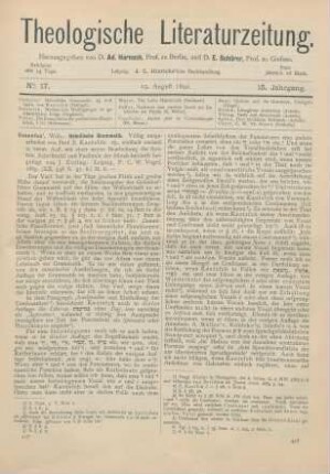 417-419 [Rezension] Gesenius, Wilhelm, Hebräische Grammatik. Völlig umgearbeitet von E. Kautzsch. 25., vielfach veränd. u. verm. Aufl. mit einer neuen Bearbeitung der Syntax