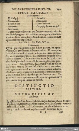 Distinctio Septima. De Conditis Et conservis