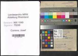 Entnazifizierung Josef Correns , geb. 15.08.1895 (Mitinhaber)