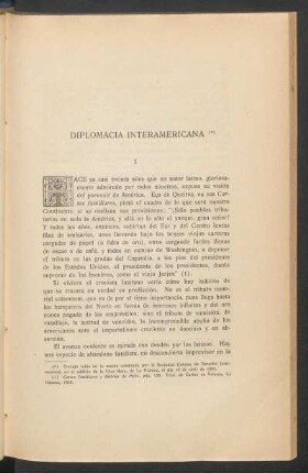 Diplomacia interamericana