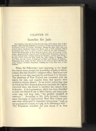 Chapter III Searches for Jade
