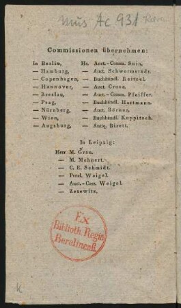 Commissionen übernehmen: