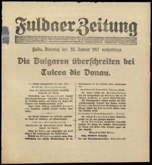 Ausgabe vom Dienstag, den 23. Januar 1917.