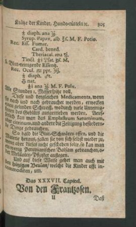 Das XXXVII. Capitel. Von den Frantzosen