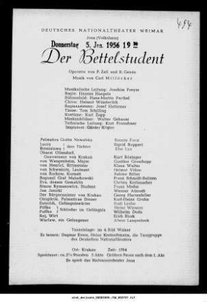 Der Bettelstudent