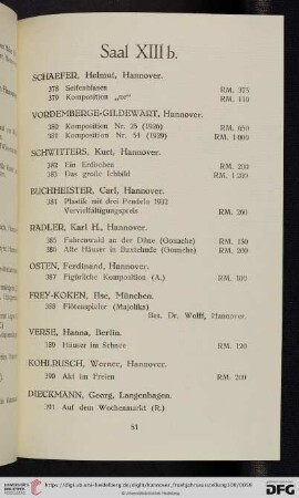 Saal XIIIb (Nr. 378 - 395)
