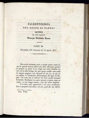 Paleontologia Del Regno Di Napoli Lavoro