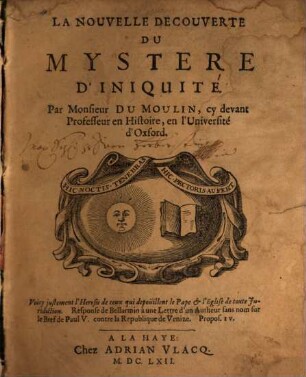 La nouvelle decouverte du mystère d'iniquité